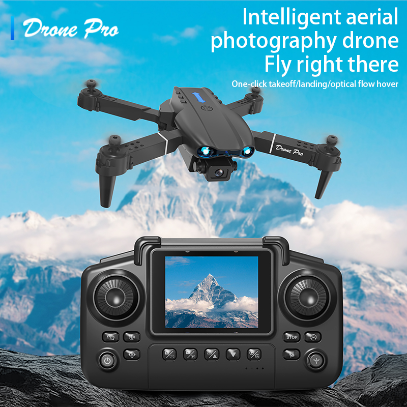 Drone Surveying - E99 Airหน้าจอควบคุมDrone Professionalกว้างRC Dron HD 4Kกล้องพับเฮลิคอปเตอร์เครื่องบินQuadcopter