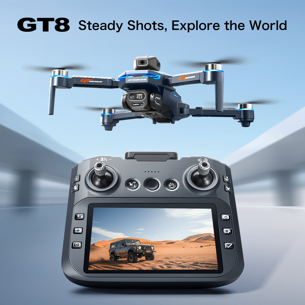 GT8 Max โดรนพับได้ 8K HD กล้อง - Drone Lidar บทวิจารณ์และราคา